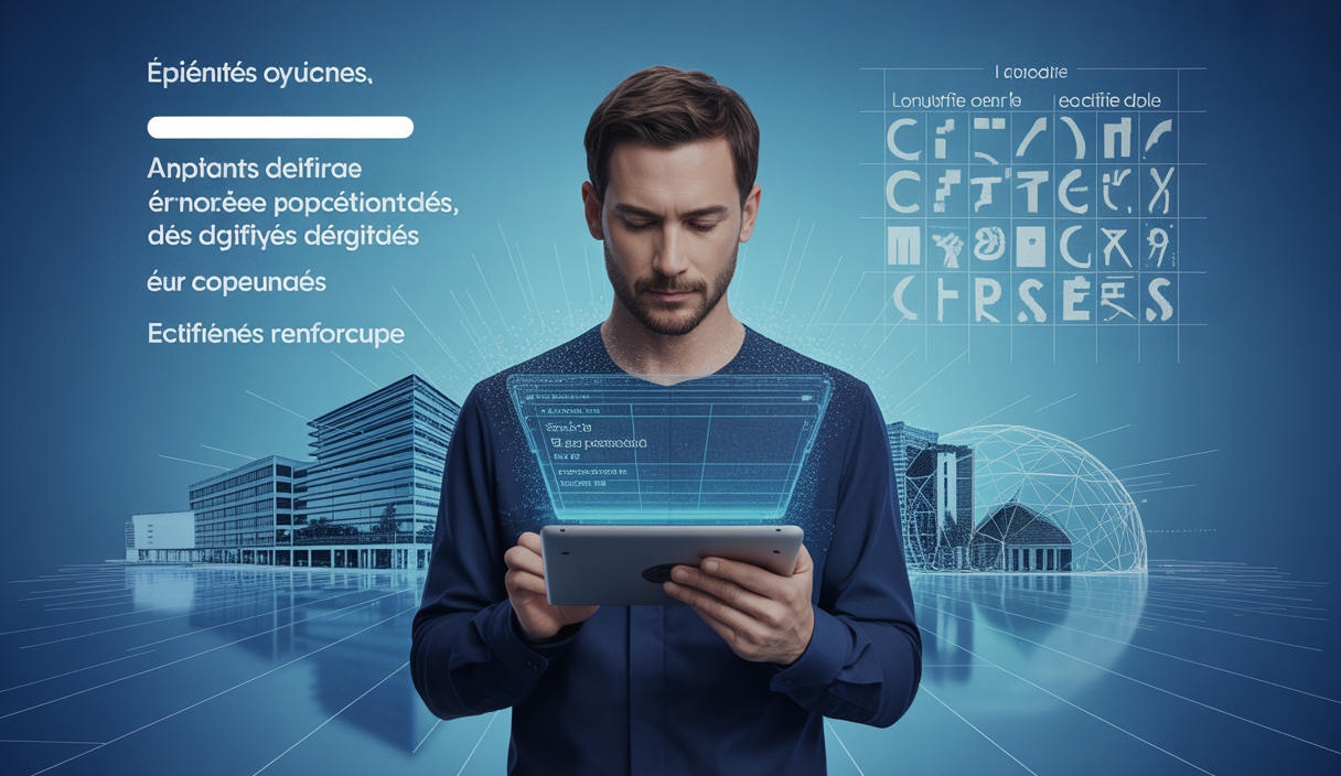 Illustration colorée et dynamique de l'évolution de la certification Qualiopi en 2025.